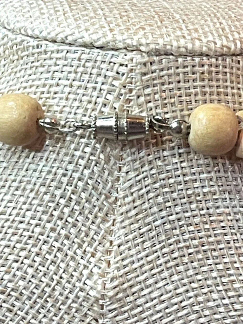 Vintage Southwestern Style 6 Strand Melon Shell Heishi Necklace Bohemian